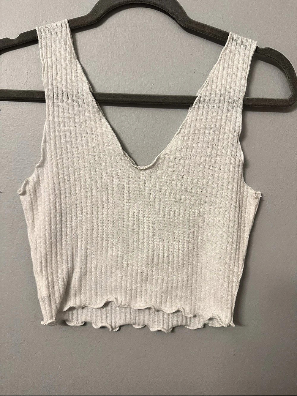 SHEIN Rib-Knit Crop Tank Top